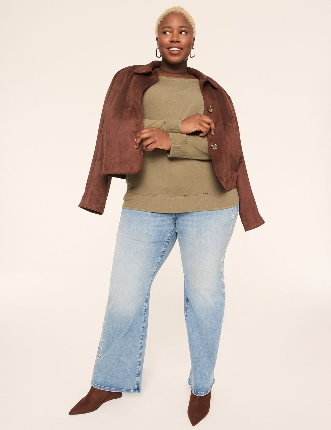 Classic Long Sleeve Boatneck Pullov Product Image 3