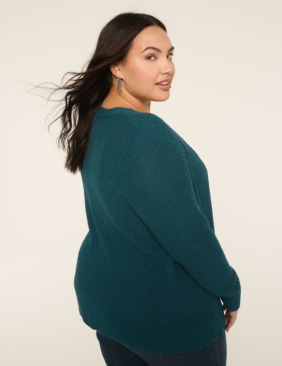 Open-Front Stitch Cardigan