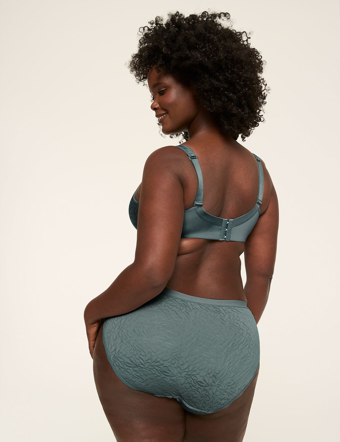 No-Show Hipster Panty With Textured Lace