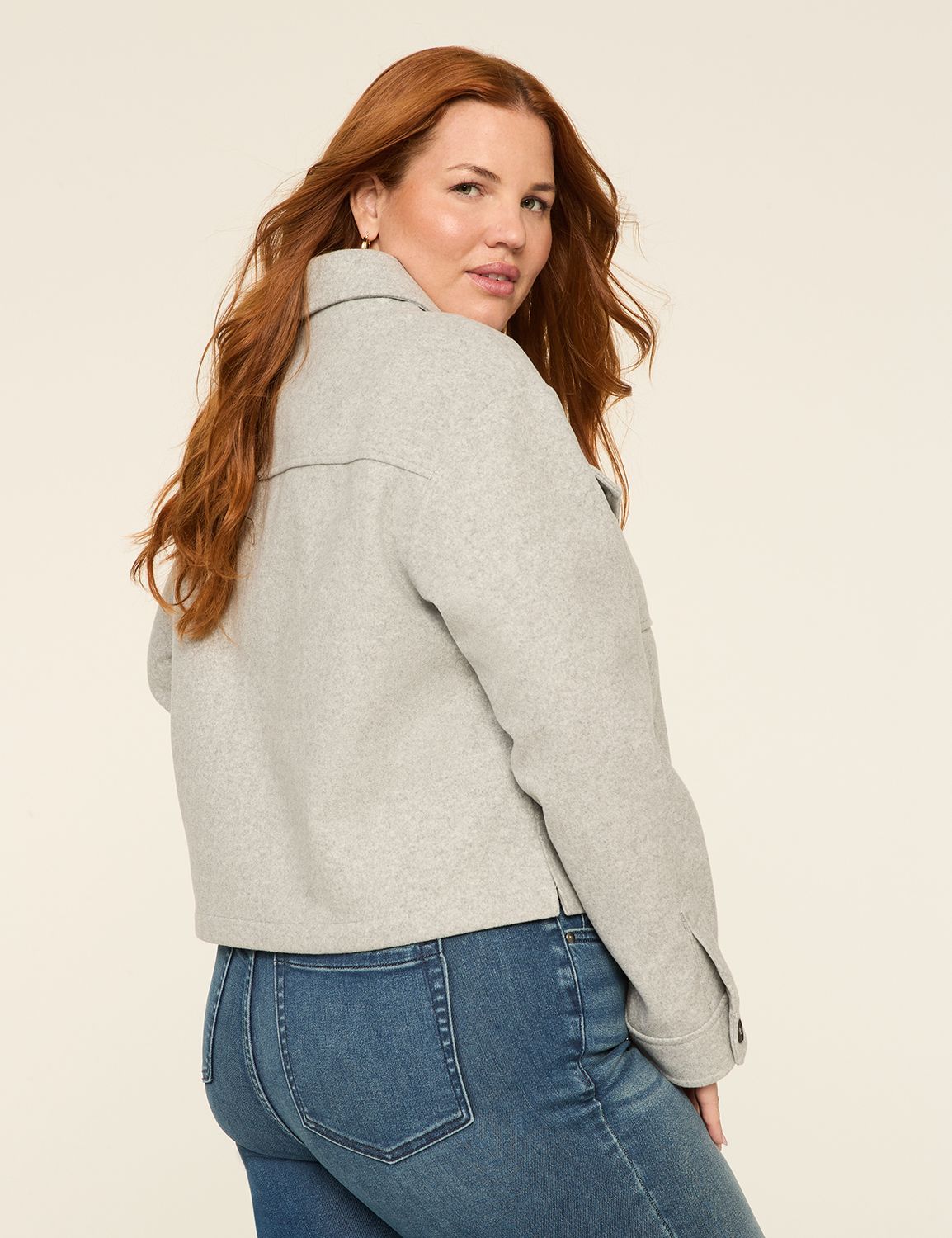Faux-Wool Short Coat