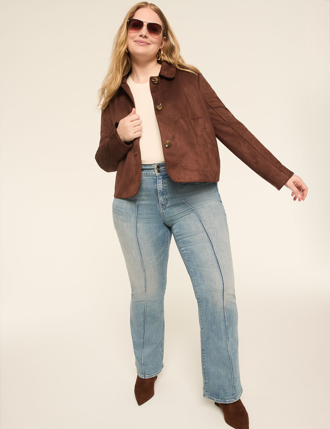 Long Sleeve Short Jacket 1146904- C Product Image 3