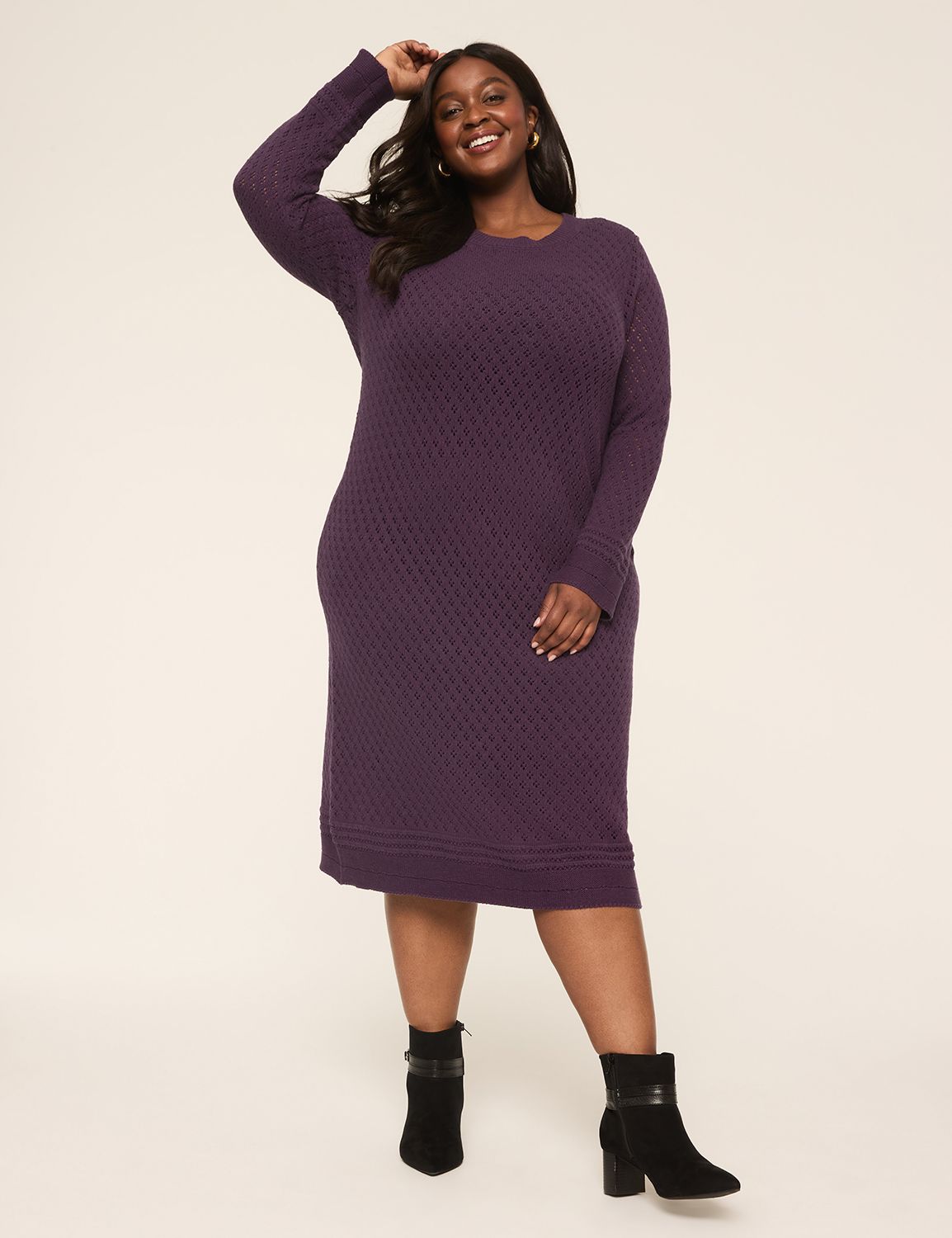 LONG SLEEVE CREWNECK POINTELLE SWEA Product Image 4
