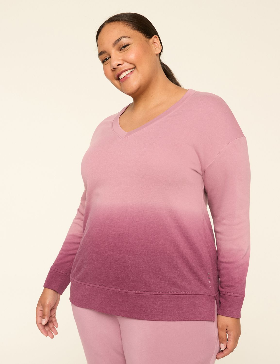 LIVI Long Sleeve V Neckline French Product Image 1