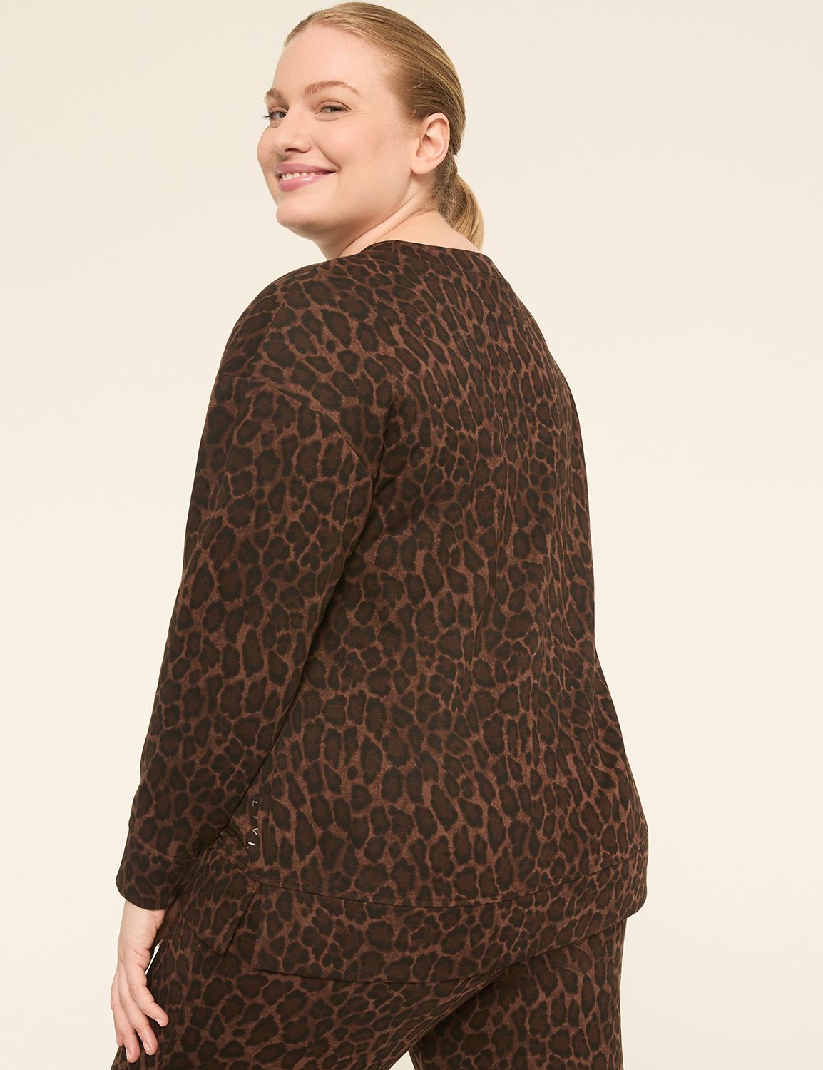 LIVI French Terry V-Neck Sweatshirt