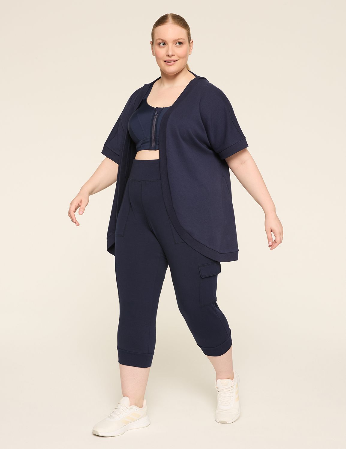 LIVI Short Sleeve French Terry Over | LaneBryant