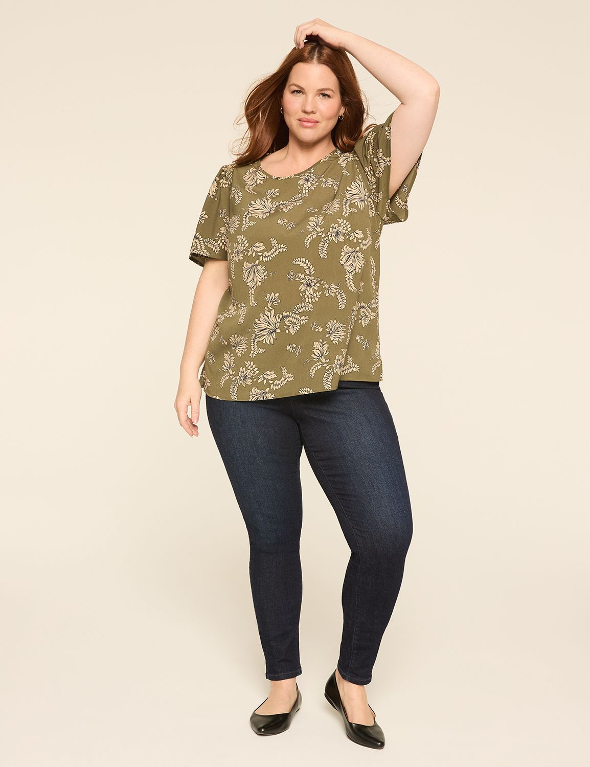 Classic Short Sleeve Crew Neck Top Product Image 3