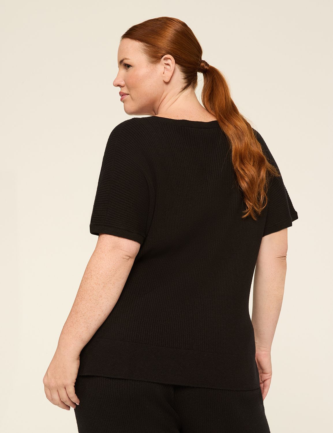 LIVI Short-Sleeve Crew-Neck Sweater