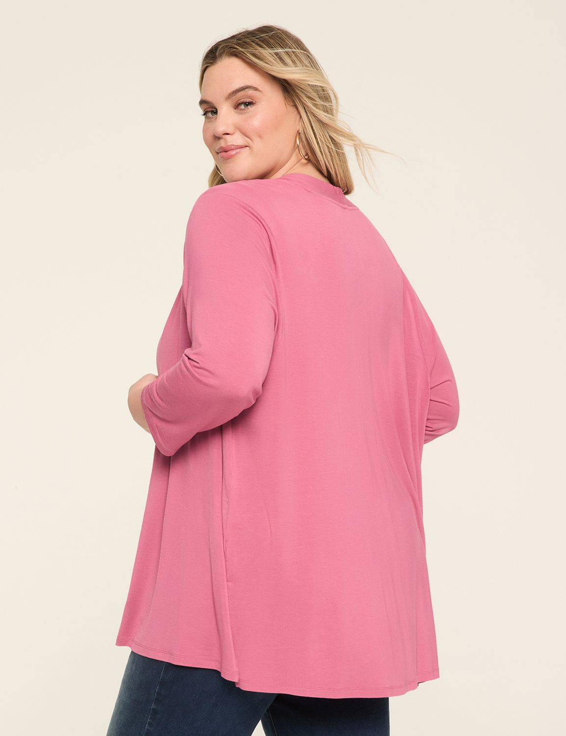 Long Sleeve Open Front Overpiece w/ Product Image 2