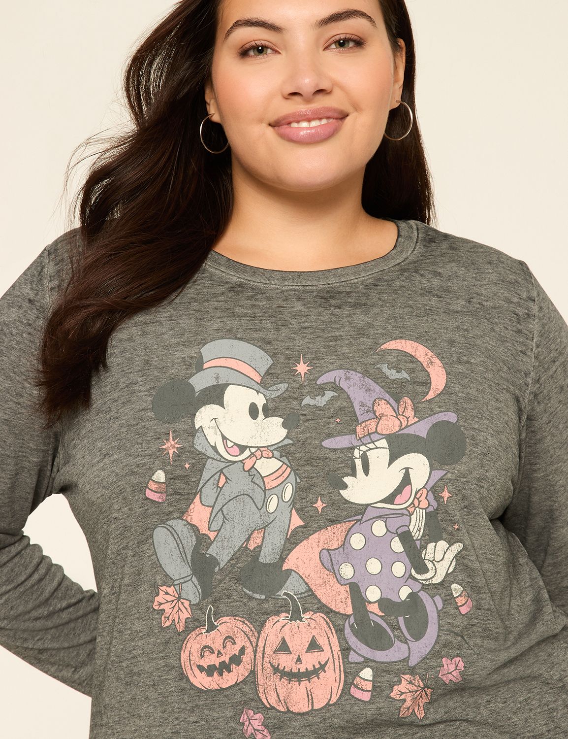 Long Sleeve Crew Neck Pullover Grap Product Image 4
