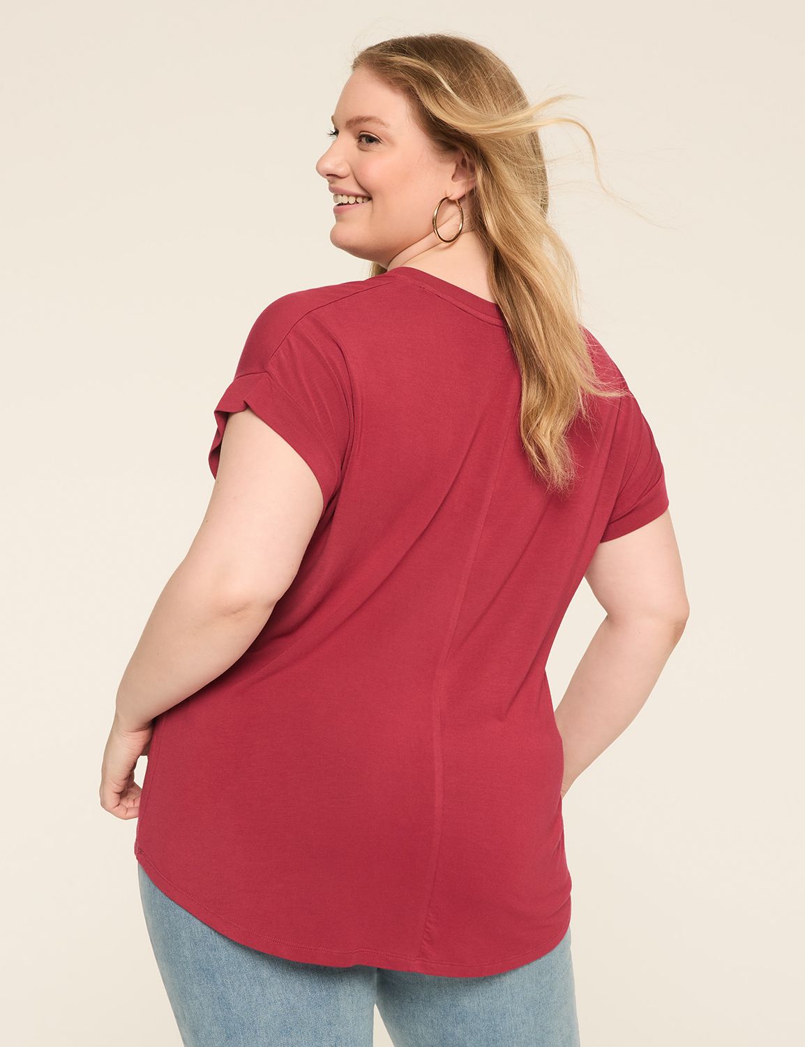 Kelly Green Meet In The Middle V Neck Dolman main image 0
