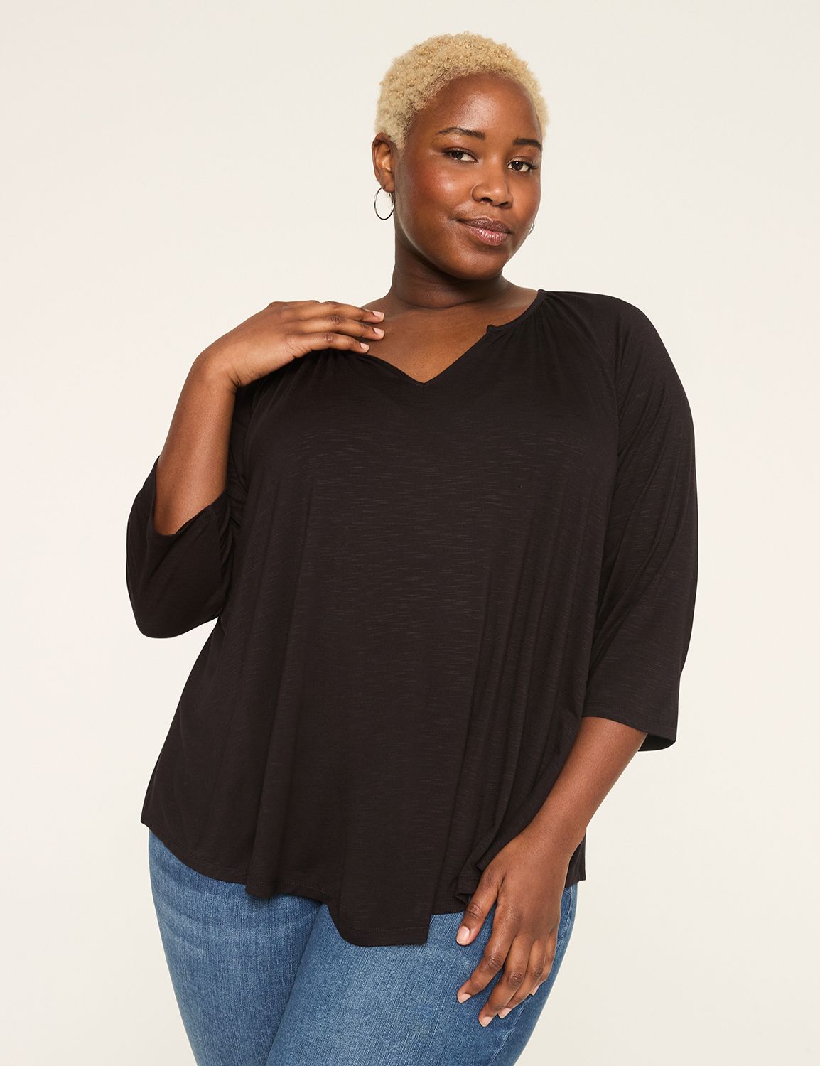 売れ筋商品|||ジェイエムコレクション カットソー トップス レディース Plus Size Swing Top, Created for Macy's Deep Black JM Collection Plus Size Swing Top, Exclusively at Macy's