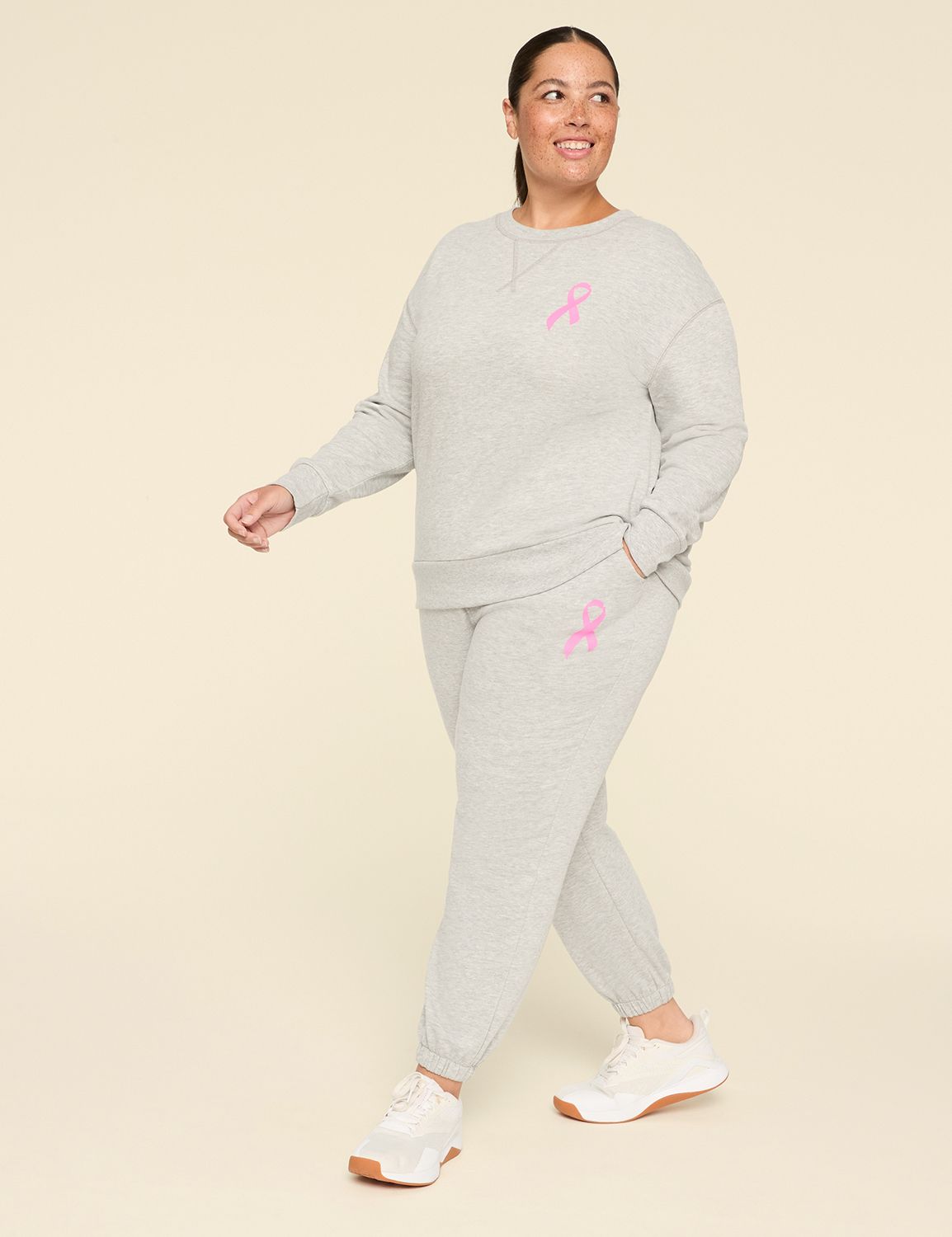 LIVI Long Sleeve Crew Neckline Fren Product Image 3