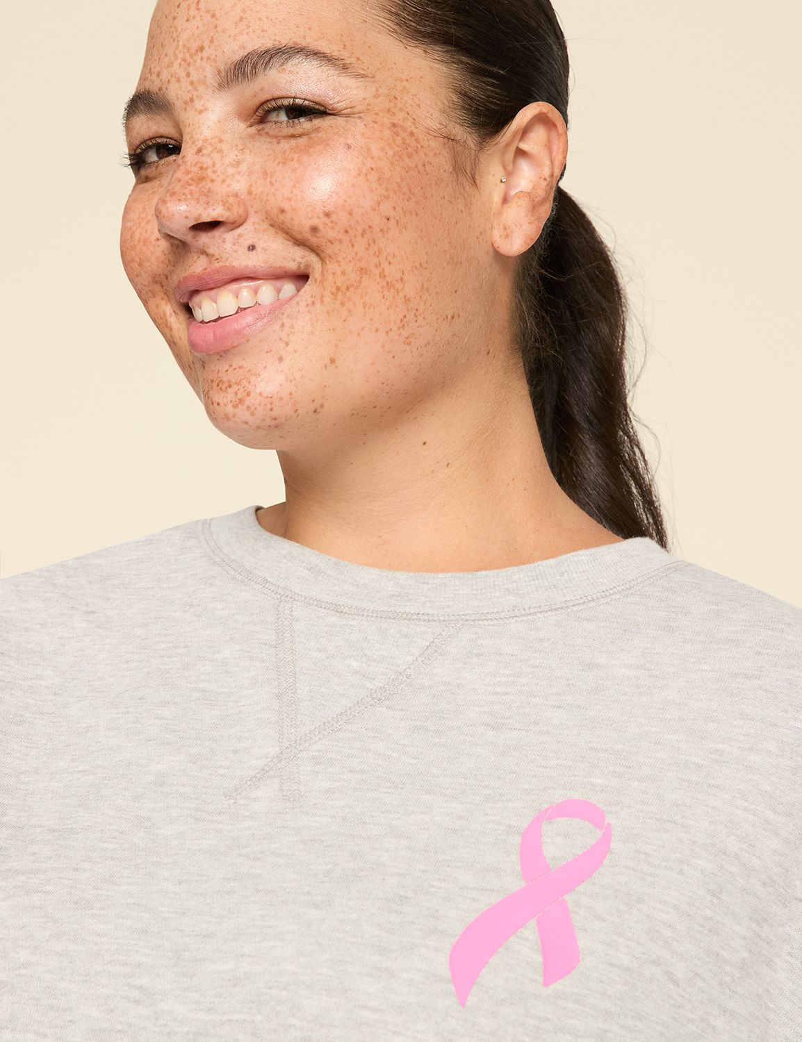 LIVI Long Sleeve Crew Neckline Fren Product Image 4