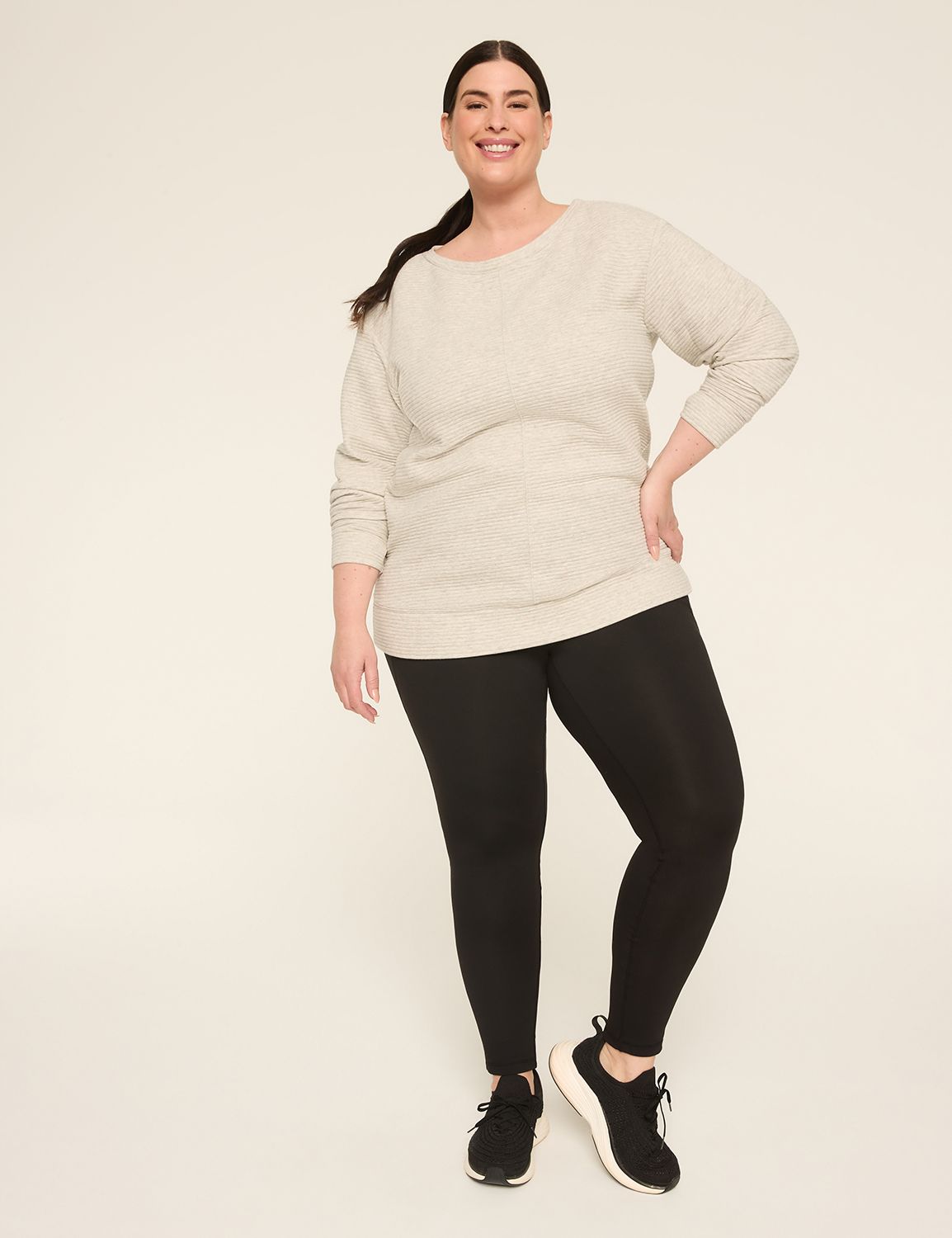 LIVI Long Sleeve Boat Neckline Otto Product Image 3