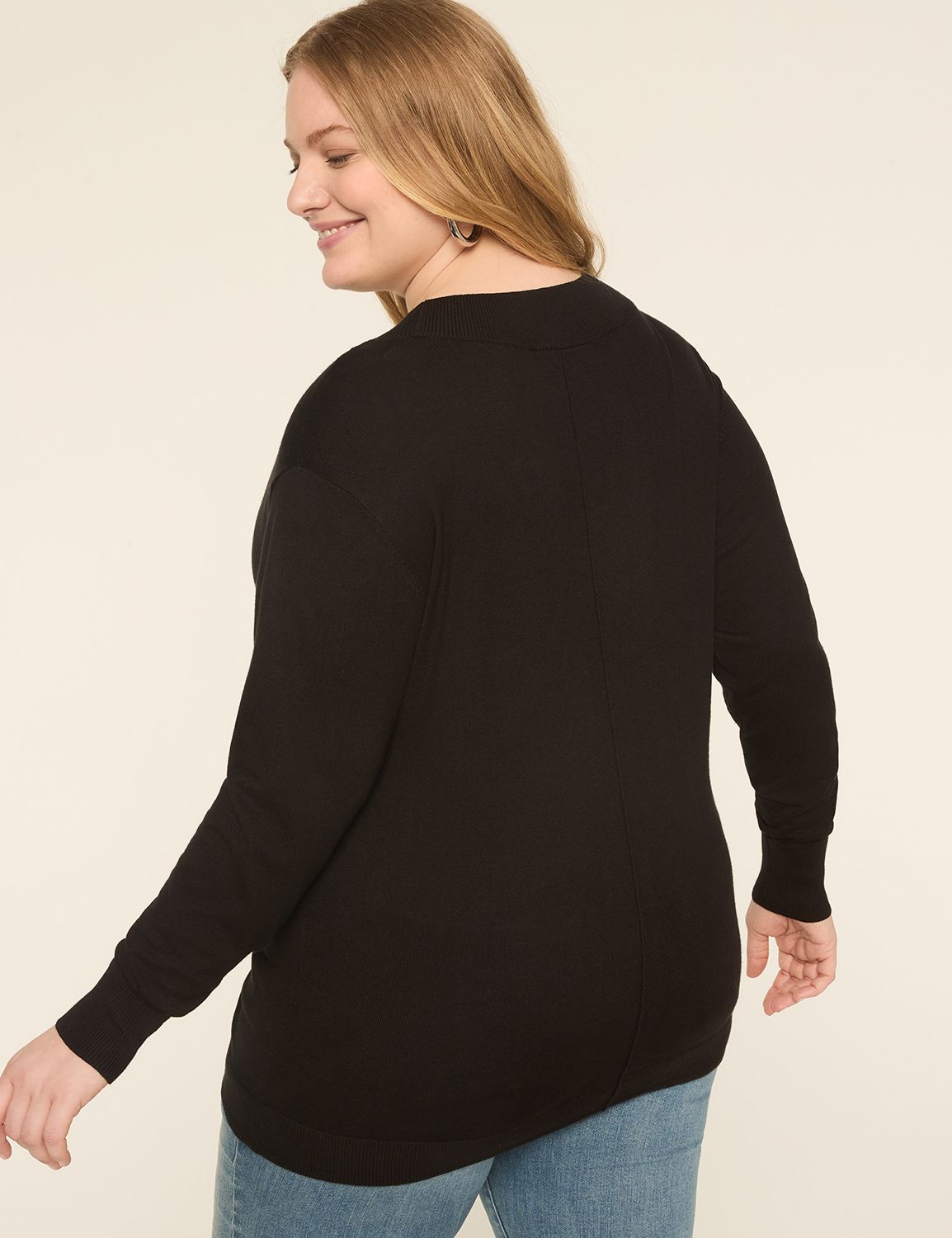 Long-sleeved V Neck pullover