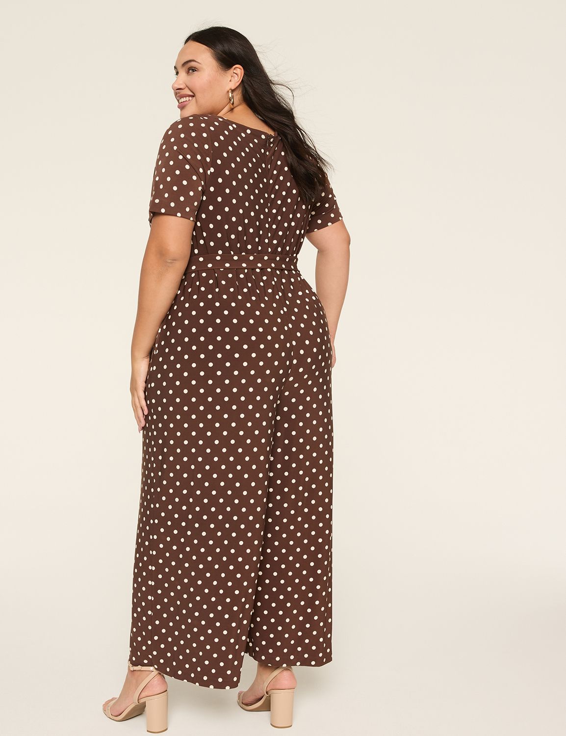 SS WIDE LEG TIE WAIST JUMPSUIT 1146 Product Image 2