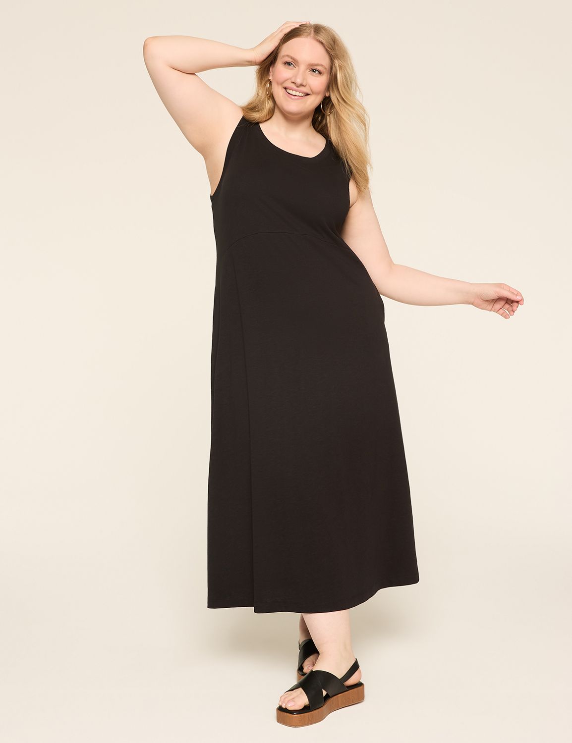 Sleeveless Easy Swing Dress