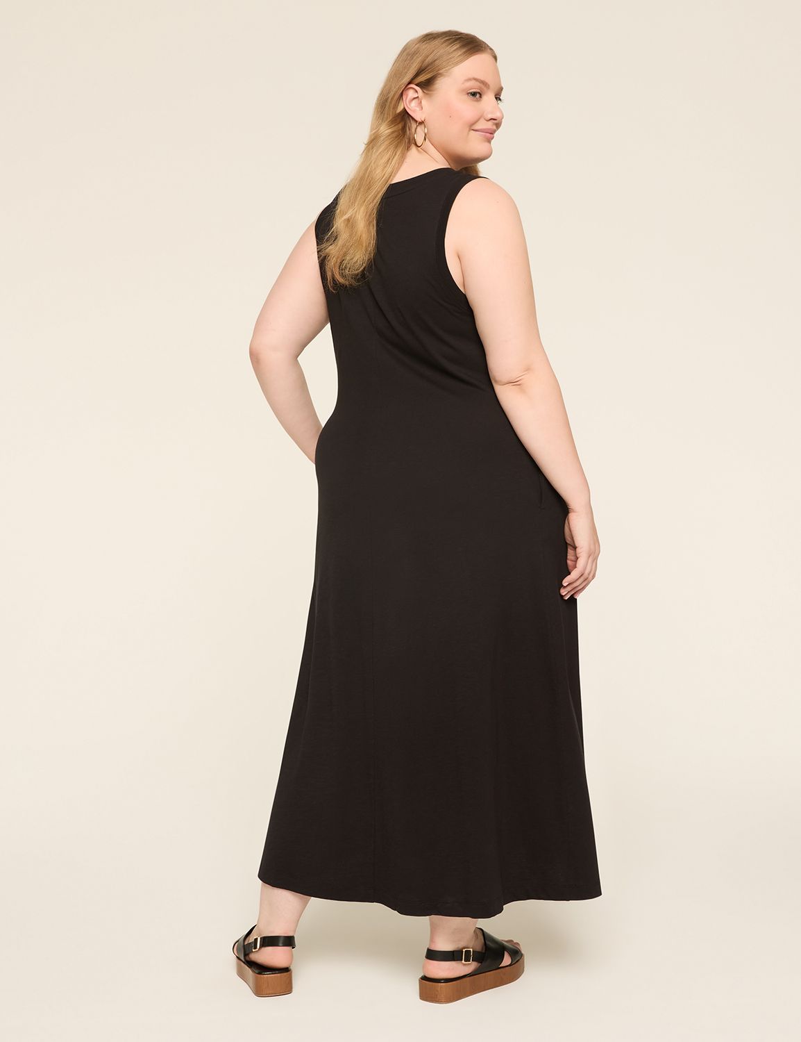 Sleeveless Easy Swing Dress