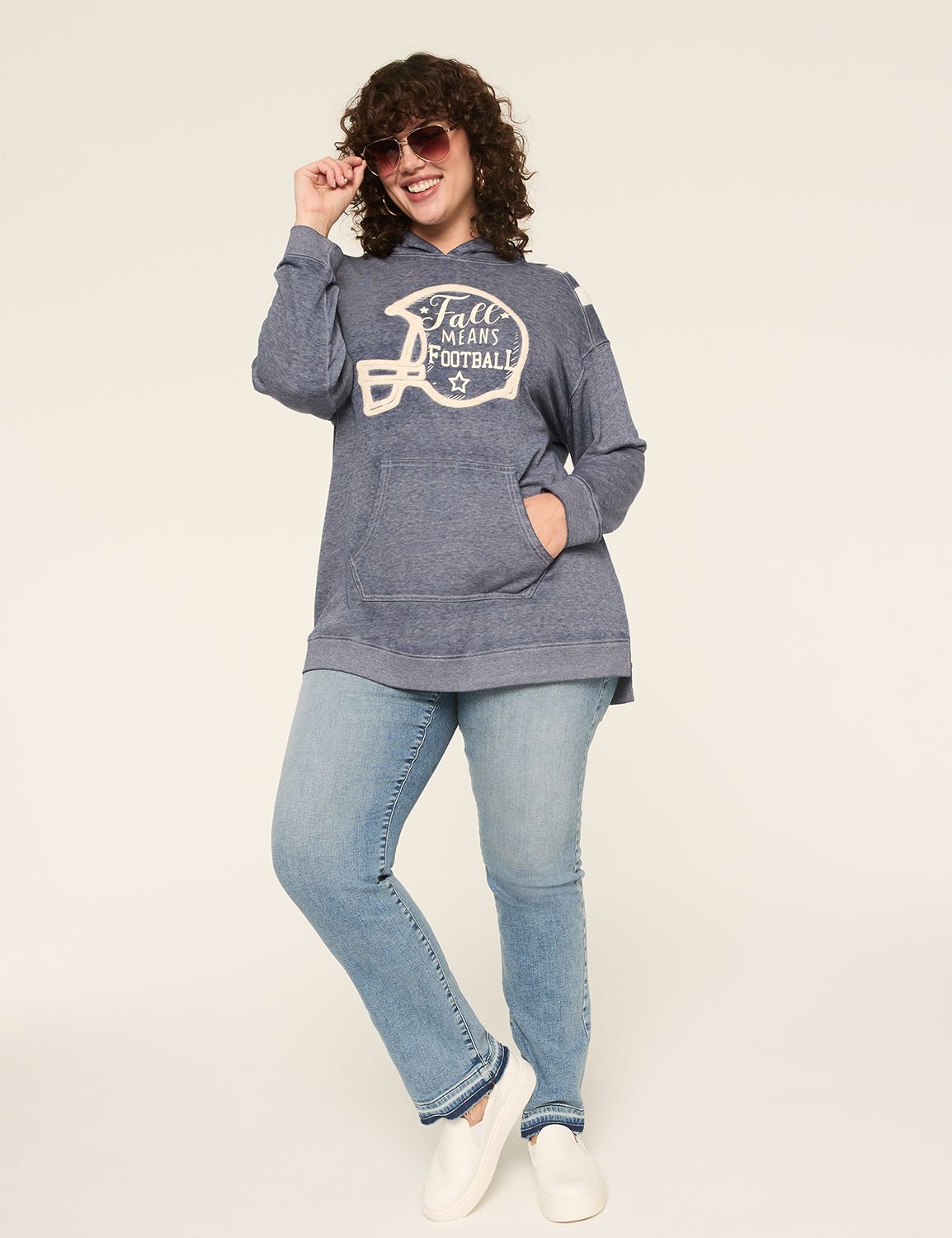 Relaxed Long Sleeve Drop Shoulder H Product Image 3