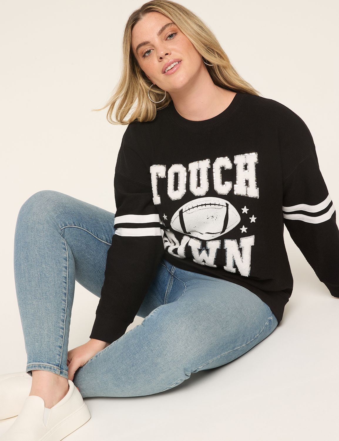 Long Sleeve Crew Neck Sweatshirt wi Product Image 3