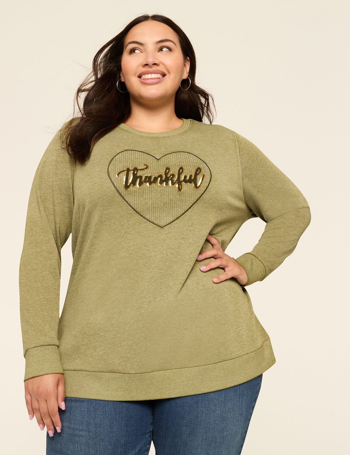 Plus Size Color Block Tunic Top - Long Sleeve Raglan Knit Pullover With Pockets | Fall Casual Shirt For Women