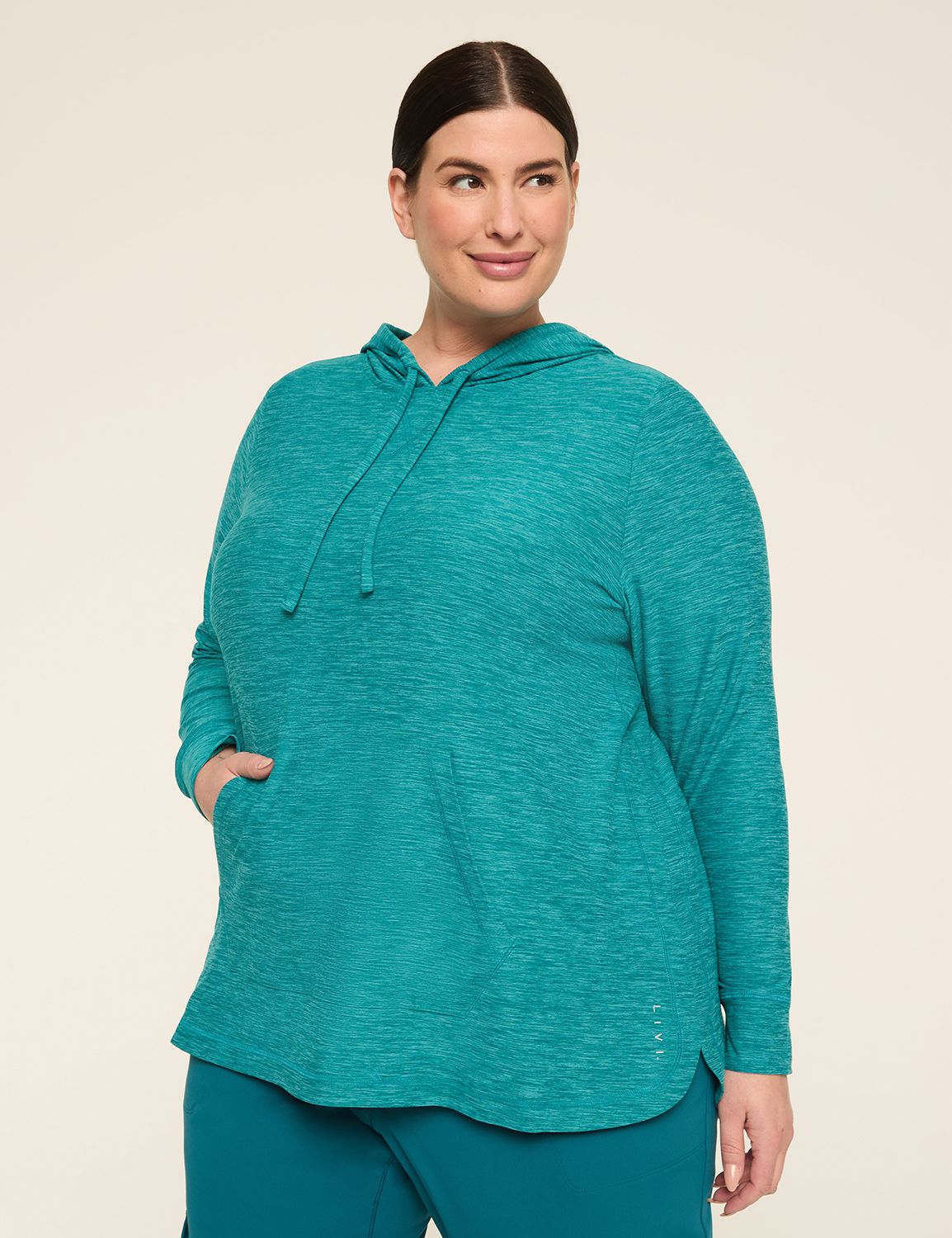 LIVI Soft Marl Long-Sleeve Hoodie