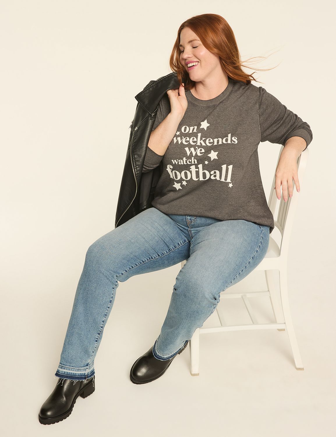 Long Sleeve Crew Neck Sweatshirt wi Product Image 3