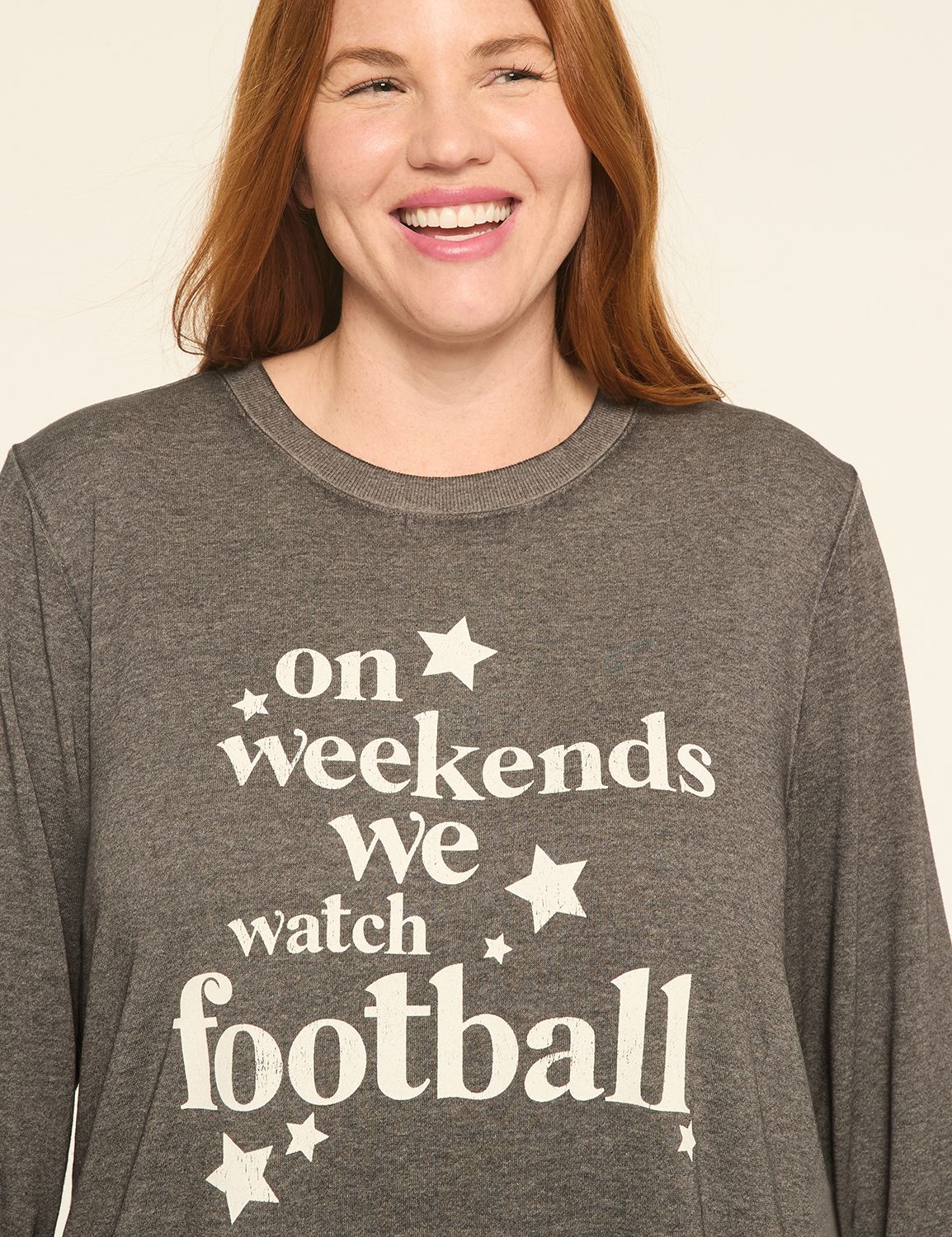 Long Sleeve Crew Neck Sweatshirt wi Product Image 4