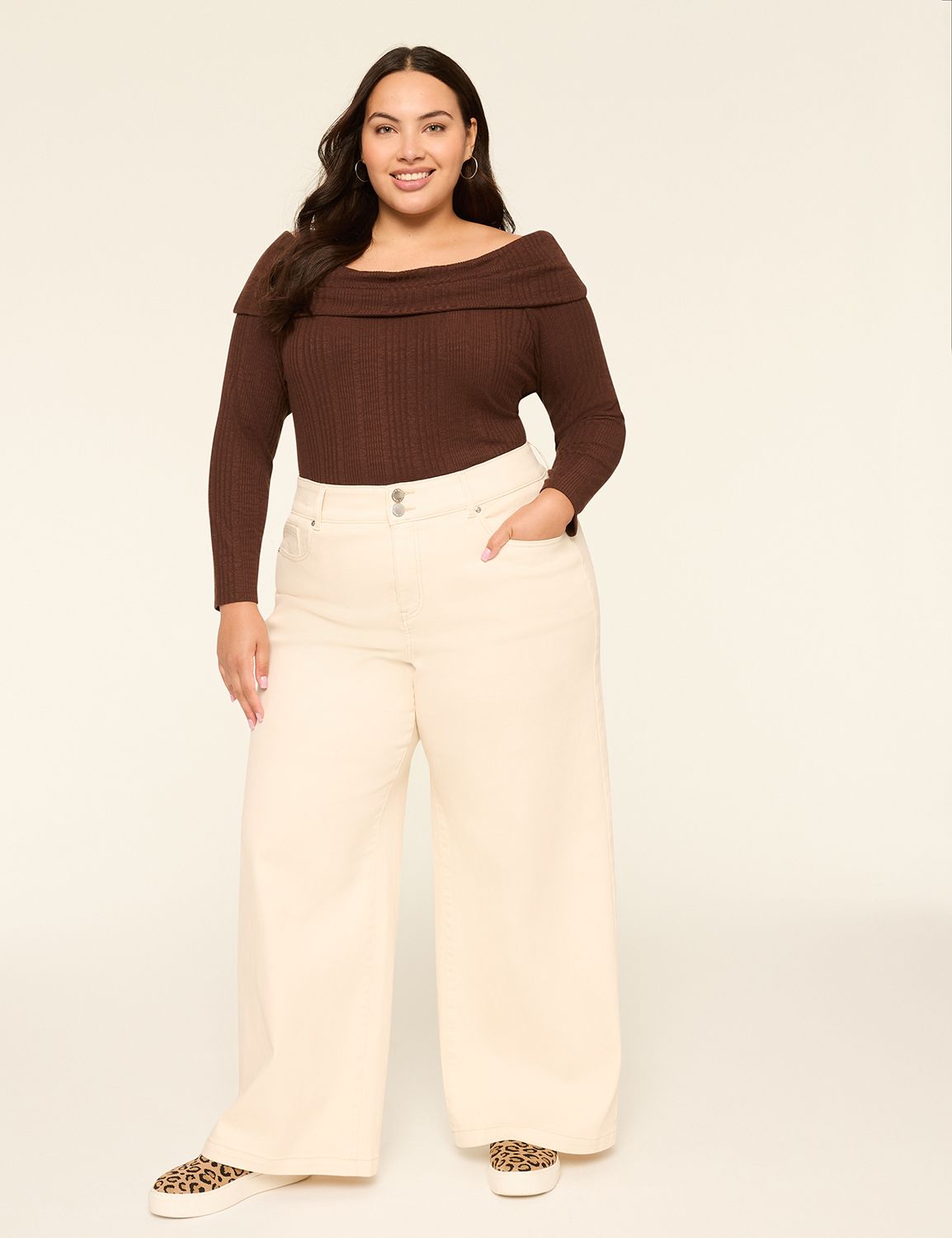 Long Sleeve Variegated Rib Off the Product Image 3