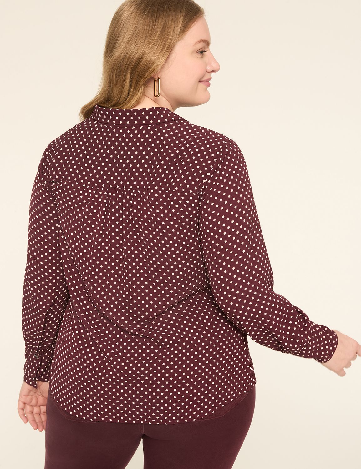 Classic Long Sleeve Fitted Collared Product Image 2