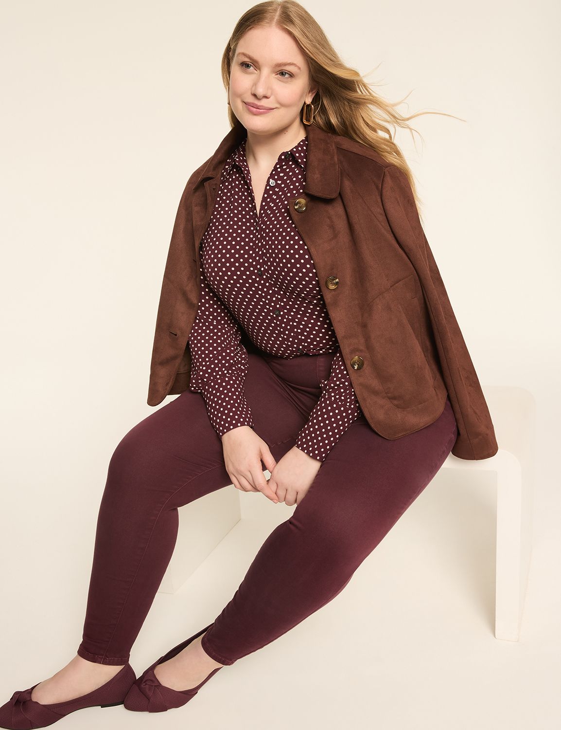 Classic Long Sleeve Fitted Collared Product Image 3