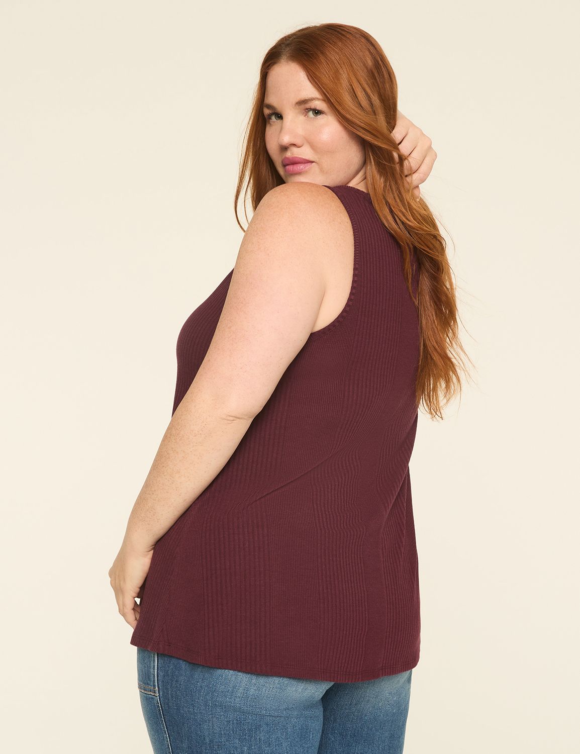 Casual Sleeveless Notch Neck Rib Ta Product Image 2