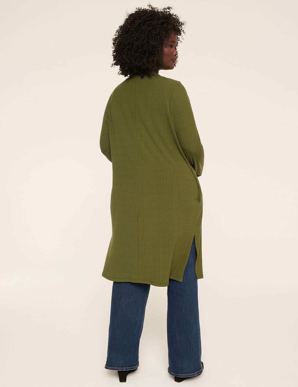 Casual Long Sleeve Open Front Over Product Image 2