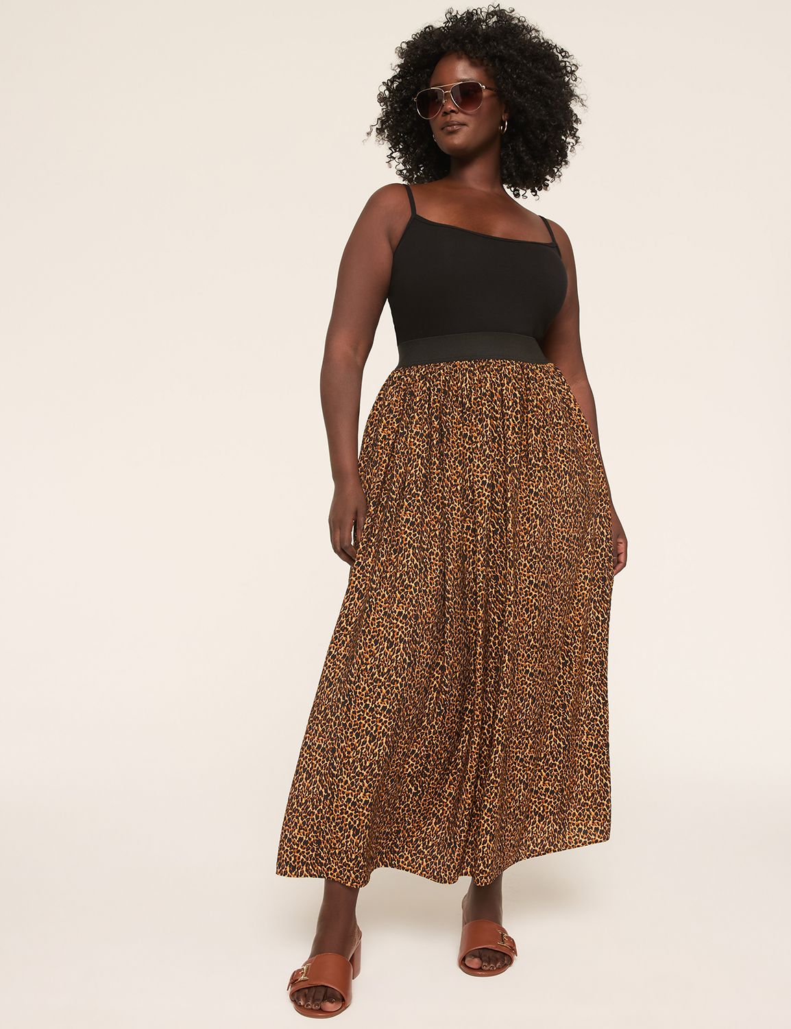 SHIRRED MAXI SKIRT 1146763 Product Image 3