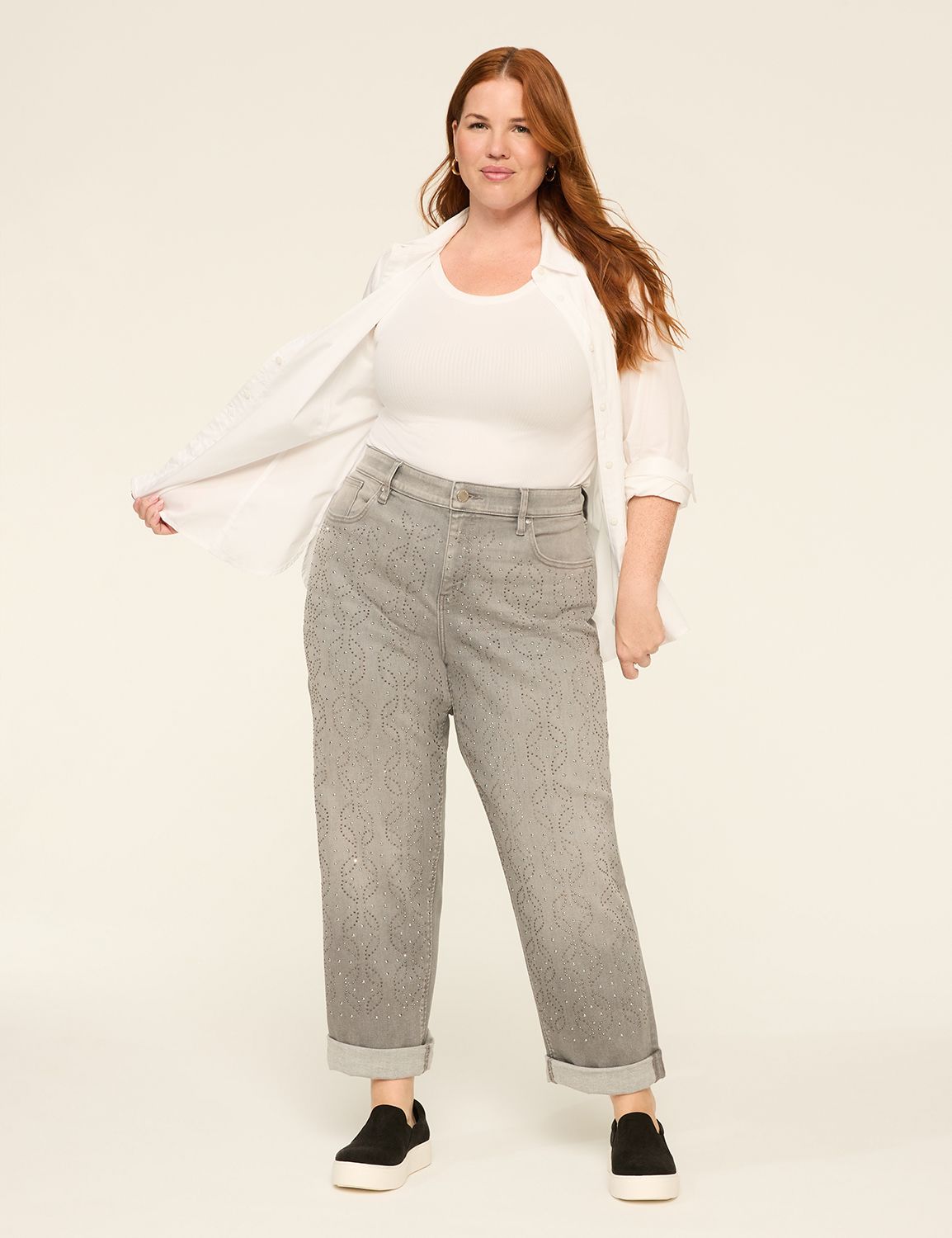 MID RISE BOYFRIEND - SMOKER WASH WI Product Image 3