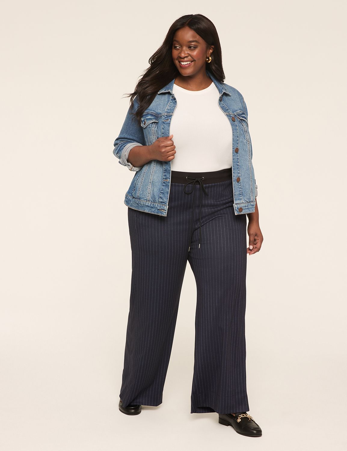 PONTE PULLON WIDELEG W/ SIDE STRIPE Product Image 3