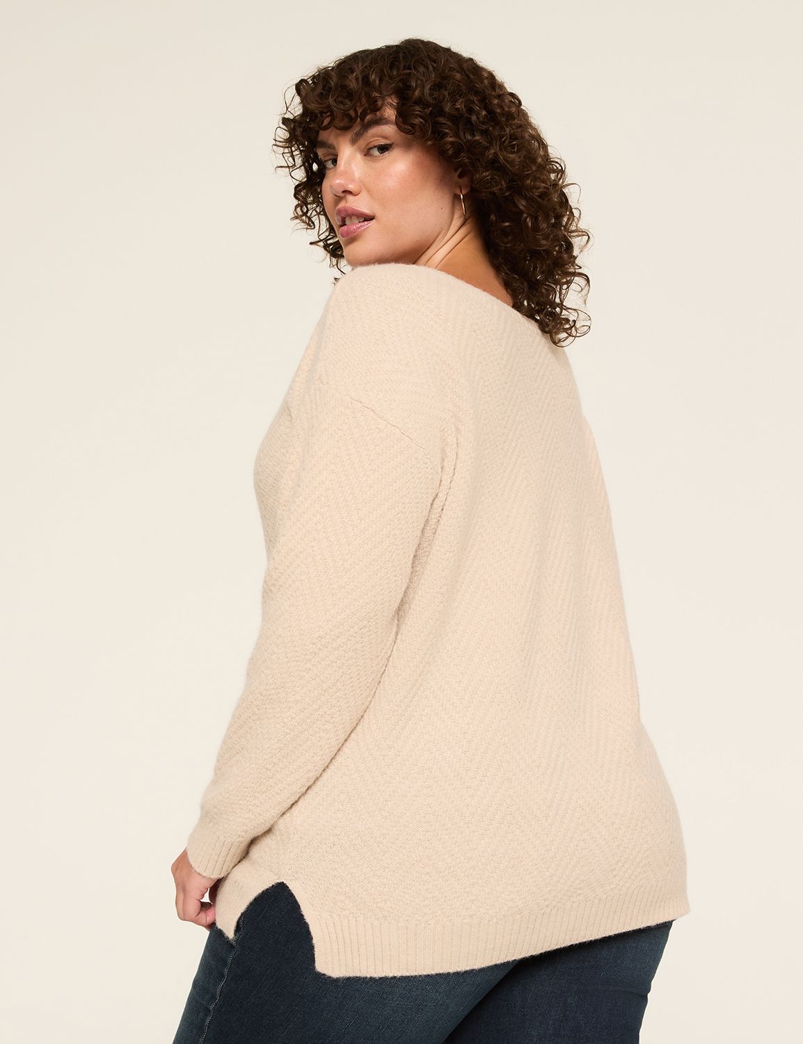 Classic Textured Boatneck Pullover Product Image 2
