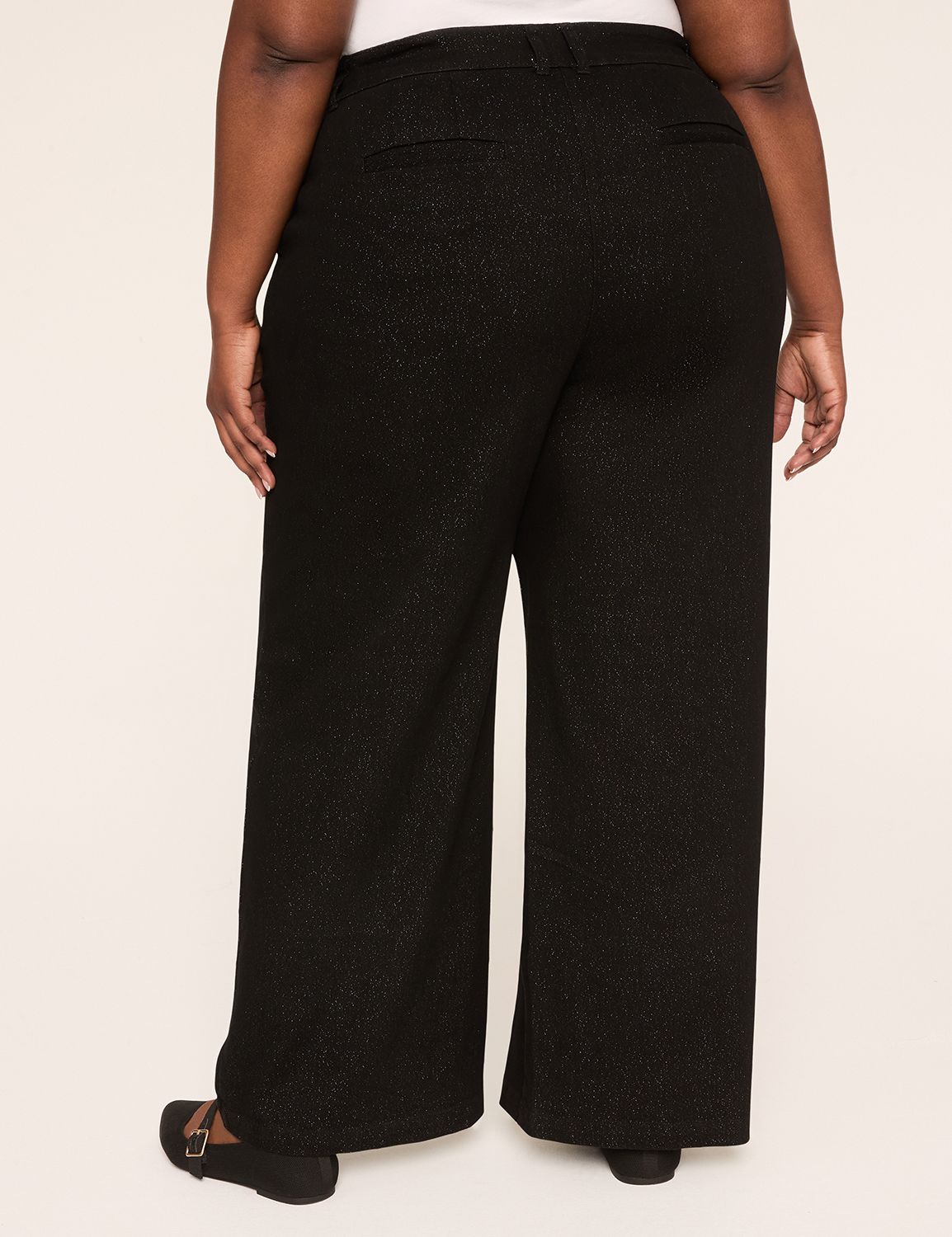 Shimmer High-Rise Wide Leg Pant