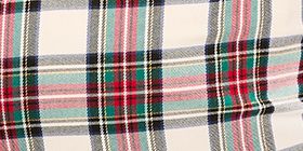 Perfect Drape Lurex High-Rise Plaid Wide Leg Pant