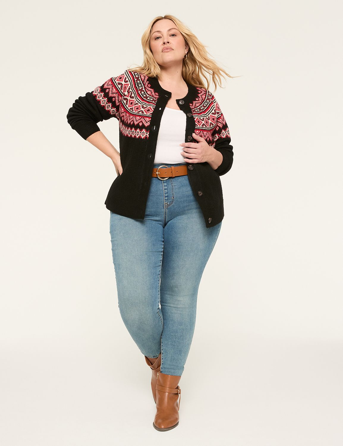 Classic Long Sleeve Button Front Fa Product Image 3