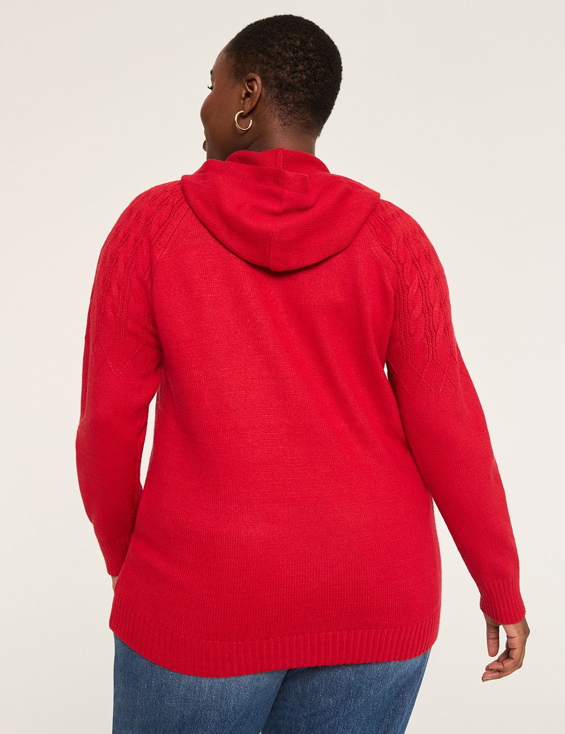 Cable Knit Hoodie Sweater