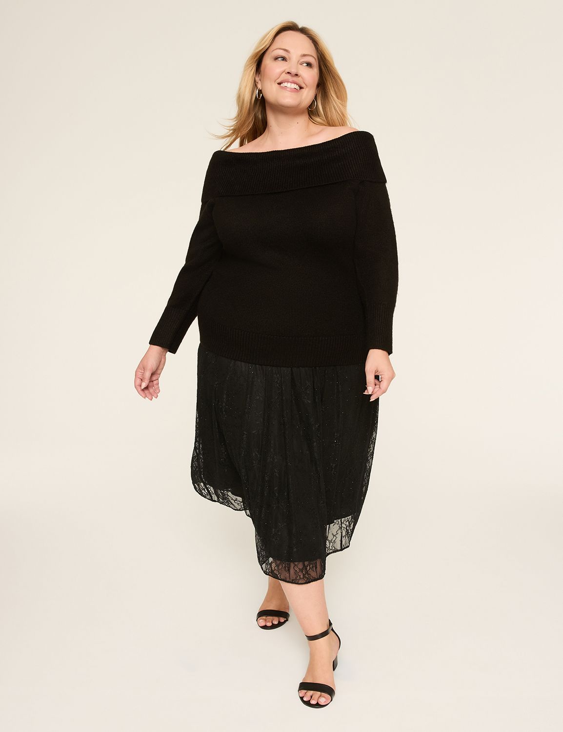 SHIRRED LACE MAXI SKIRT 1148020 Product Image 3