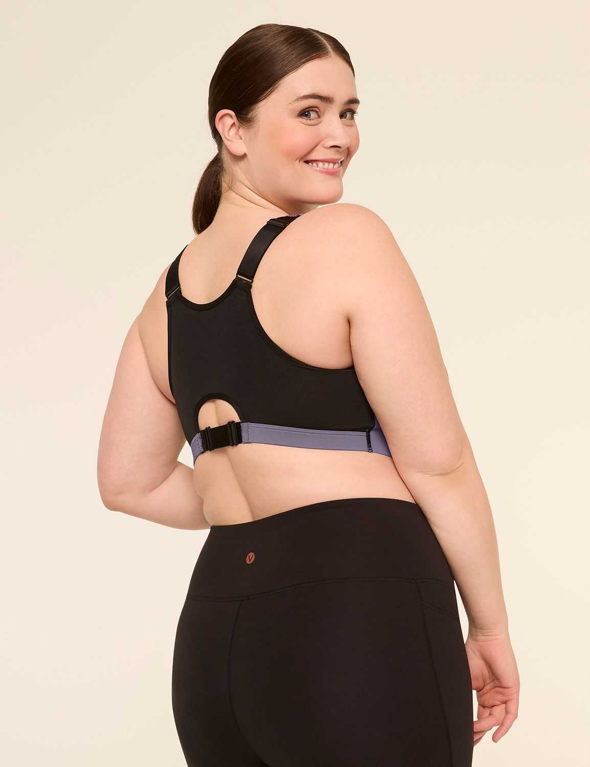 Cacique Max Support High-Impact Zip-Front Underwire Sports Bra