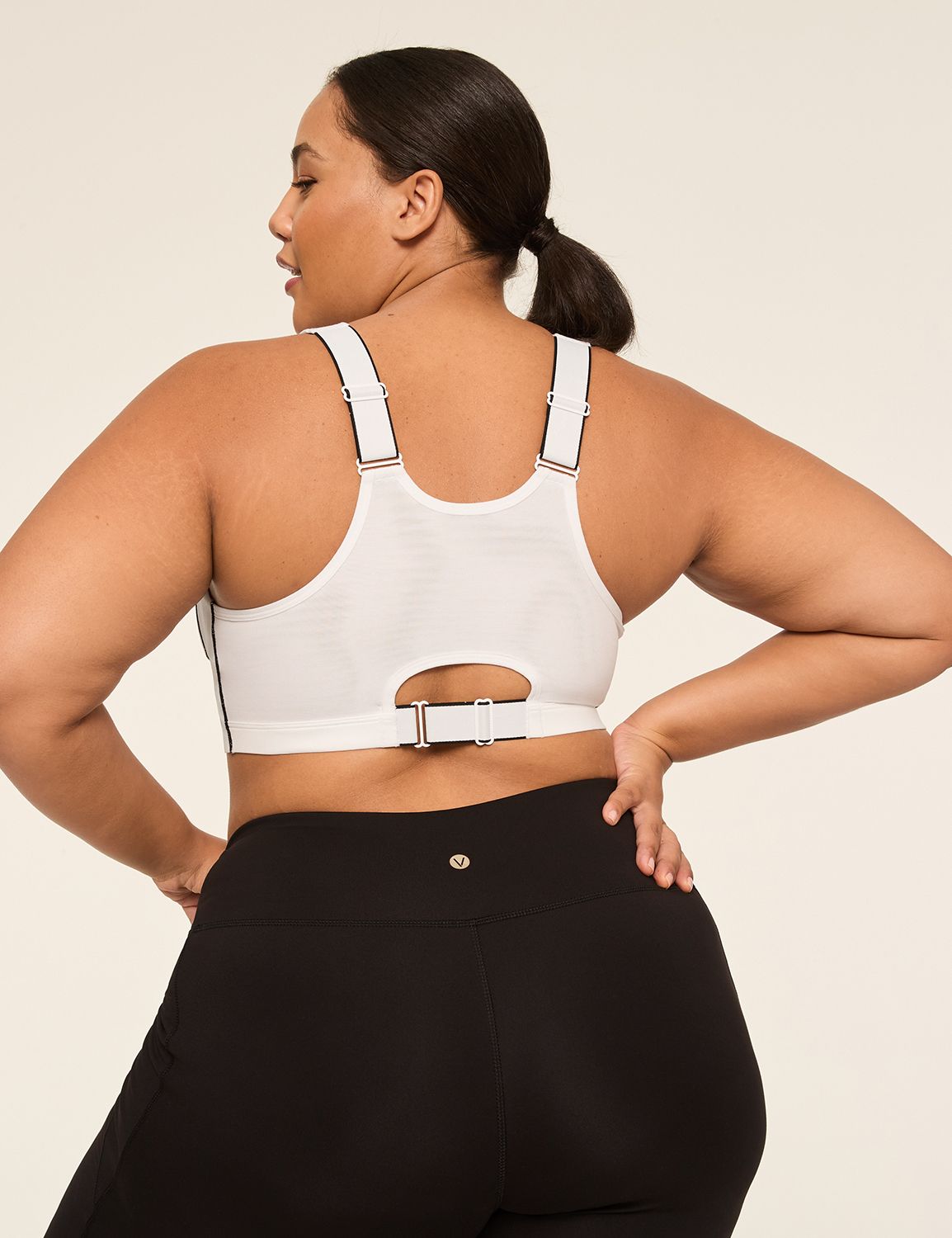 Cacique Max Support High-Impact Zip-Front Underwire Sports Bra