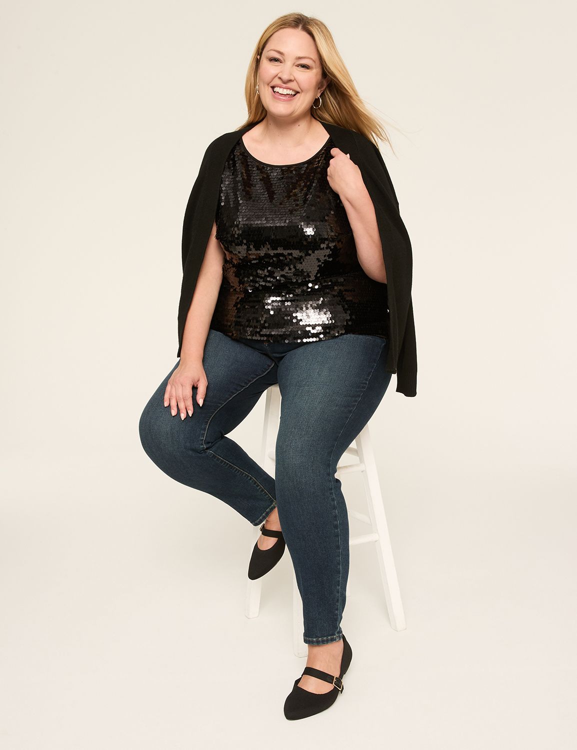Rolled Edge Sleeveless Boatneck