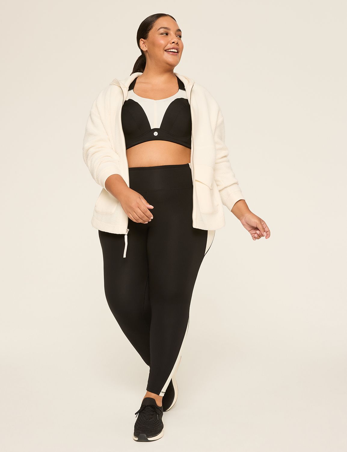 LIVI Long Sleeve Hooded Zip Front S Product Image 3