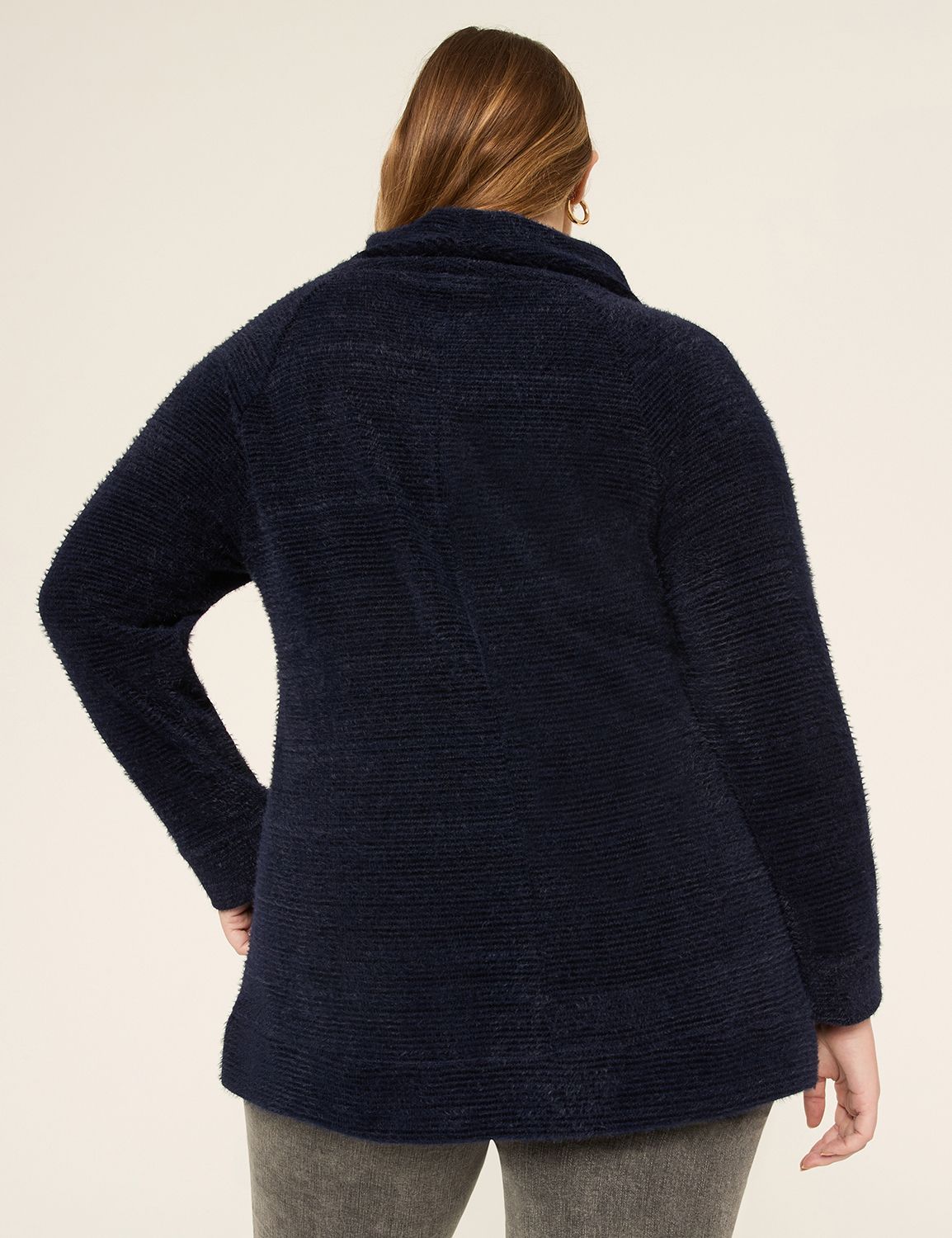Cowl-Neck Textured Pullover