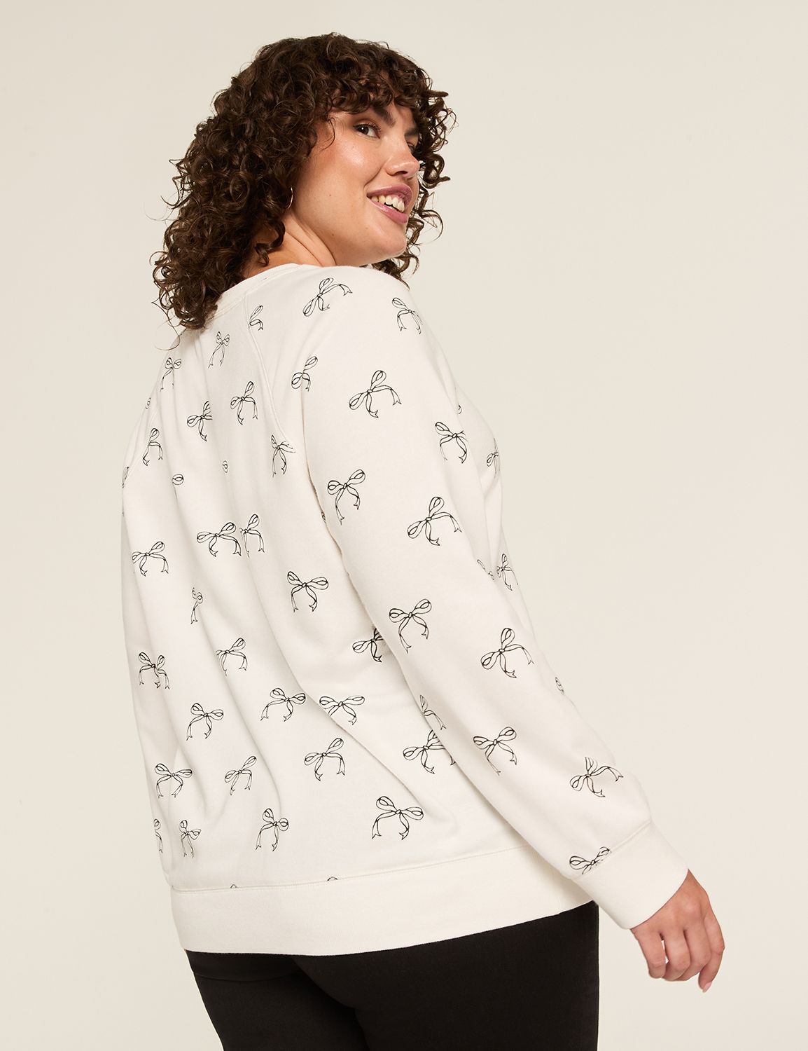 Bow Print Sweatshirt