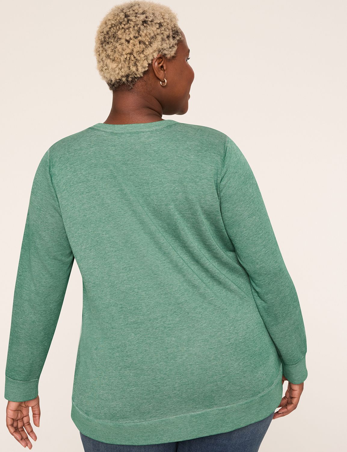 Long Sleeve Crew Neck Sweatshirt wi Product Image 2