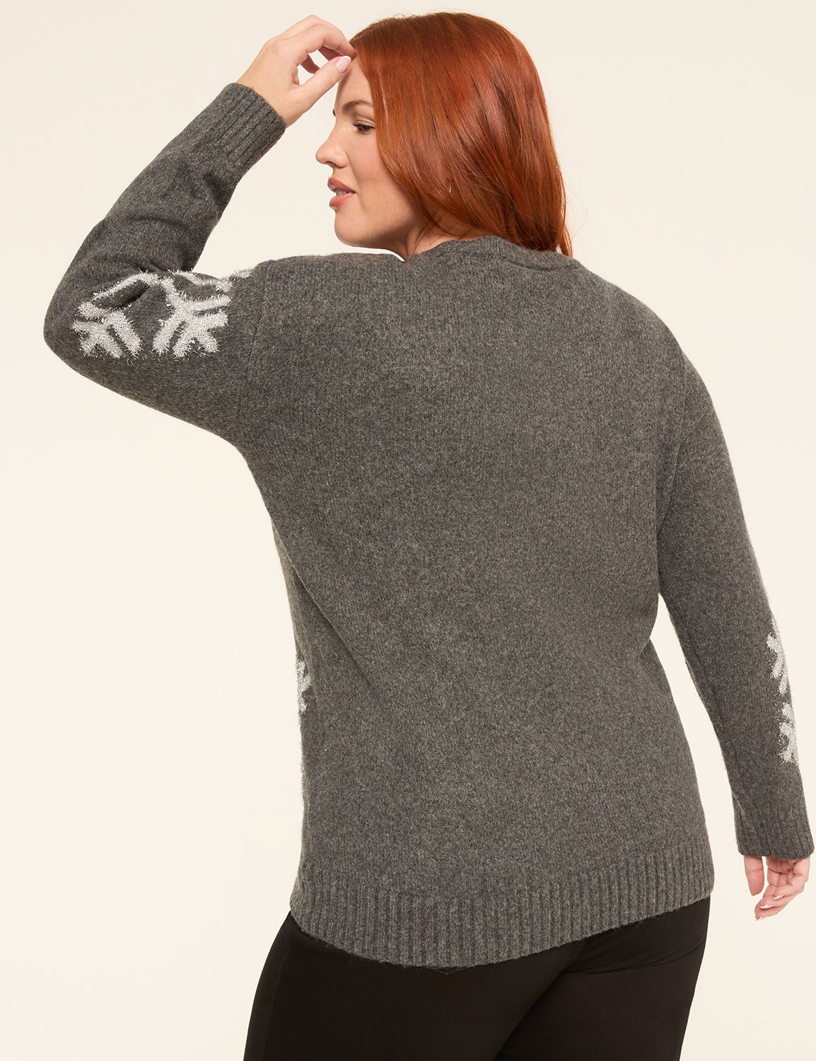Sparkle Snowflake Pullover Sweater